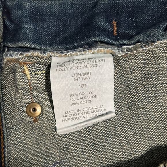 Lee Girls Blue Denim Jeans Shorts Size 10 Pockets High Waist - Picture 4 of 8